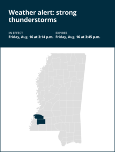 Prepare for strong thunderstorms in Franklin County Friday afternoon