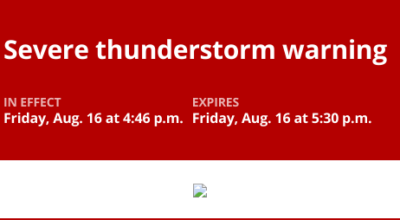 Update: Look for damaging winds and quarter-sized hail with thunderstorms in Claiborne County Friday