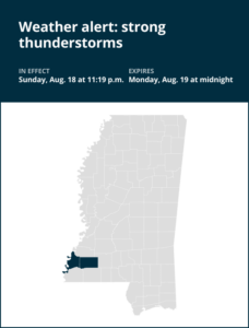 Update: Prepare for strong thunderstorms in Adams and Franklin counties until early Monday