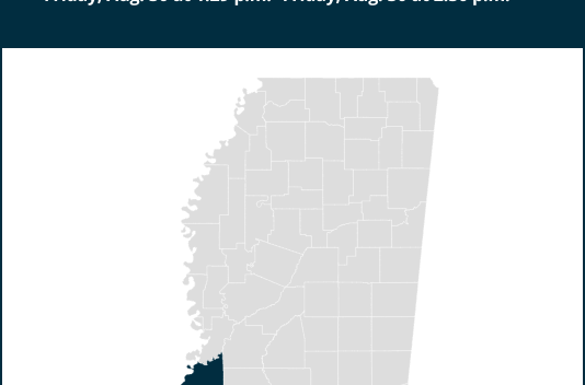 Weather alert issued for strong thunderstorms in southwest Mississippi Friday afternoon