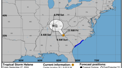 Tropical Storm Helene: Friday, Sep 27 update from the National Hurricane Center on latest developments