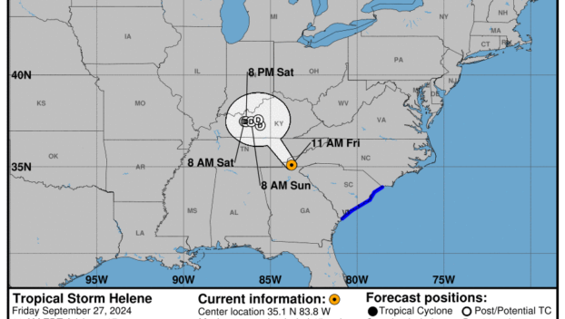 Tropical Storm Helene: Friday, Sep 27 update from the National Hurricane Center on latest developments