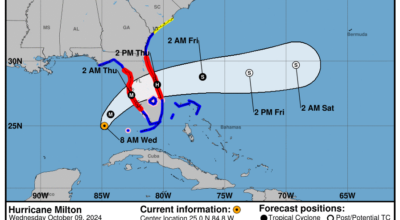 Category 4 Hurricane Milton: Wednesday, Oct 9 update from the National Hurricane Center on latest developments