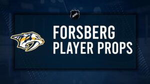 Filip Forsberg Player Prop Bets for the Predators vs. Red Wings Game - October 19