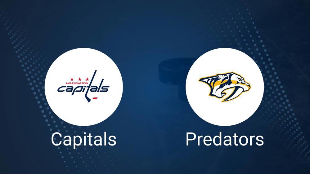 Where to Watch Washington Capitals vs. Nashville Predators on TV or Streaming Live - November 6