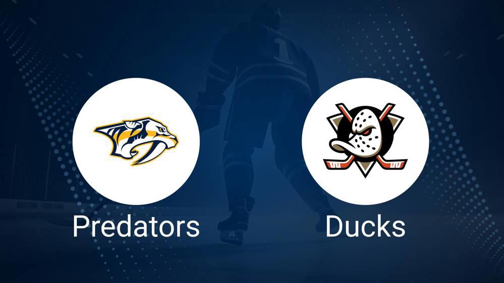 How to Pick the Predators vs. Ducks Game with Odds, Spread, Betting Line and Stats – January 25