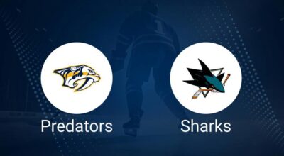 Predators vs. Sharks Injury Report Today - January 23