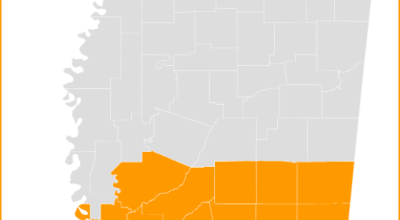 Winter storm watch for southwest Mississippi for Tuesday and Wednesday – up to 4 inches of snow